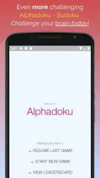 Sudoku - Alphadoku Screen Shot 1