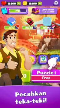 Link Pets: mencocokkan 3 permainan puzzle Screen Shot 0