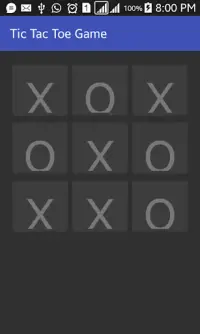 Tic Tac Toe Game Screen Shot 2