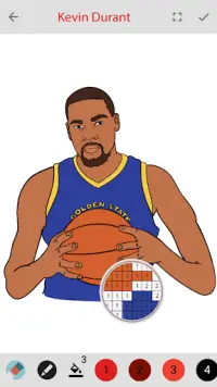 Пиксель Арт Баскетбол : Цвет по номеру Песочница Screen Shot 0