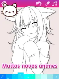 Anime Manga Coloring Pages com efeitos animados Screen Shot 3