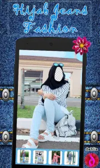 Hijab Jeans Fashion Cantik Screen Shot 2