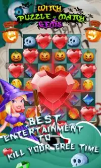 Witch Puzzle Match Gems Screen Shot 1