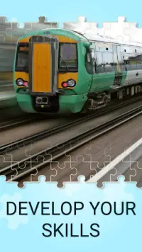 Trains jigsaw puzzles games Screen Shot 3