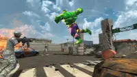 Green Muscle Hero: Crime City Screen Shot 1