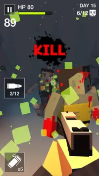 Cube Killer Zombie - FPS Survival Screen Shot 0