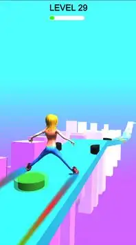 Ice Skater Sky Slide - Smooth Roller Screen Shot 4