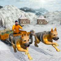 3D الثلوج الكلب التزلج النقل - Dog Simulator Game