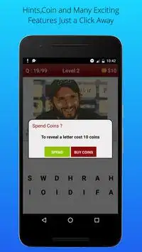 Cricket Quiz : Guess The Cricketer Game Free 2017 Screen Shot 2