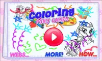 Coloring Pony Games Screen Shot 0