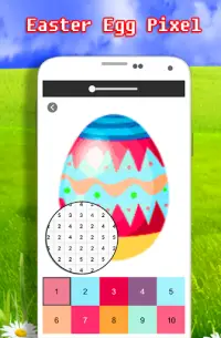 Easter Egg Coloring Game - Color By Number Screen Shot 0