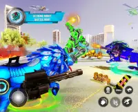 Mega Lion Robot Car Transform- Robot Shooting Game Screen Shot 14