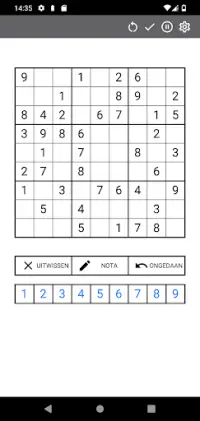 Sudoku: Makkelijk tot moeilijk Screen Shot 2