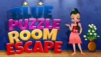 Blue Puzzle Room Escape Screen Shot 5