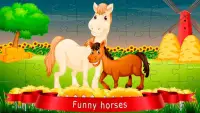 Puzzles about horses Screen Shot 0