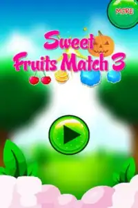 Sweet Fruits Match 3 Screen Shot 0