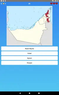 Eyaletleri bul: Birleşik Arap Emirlikleri - Harita Screen Shot 8