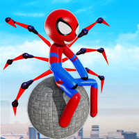 Spider Stickman Rope Hero Man