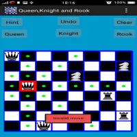 Chess Queen,Knight and Rook Problem Screen Shot 3