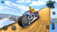 Moto Spider Vertical Ramp: Jump Bike Ramp Games Screen Shot 2