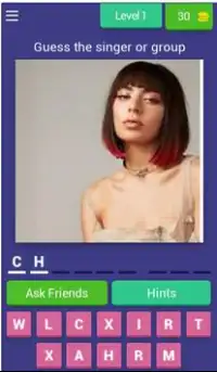 Guess the Popular Singer 2019! - Trivia Game Screen Shot 0