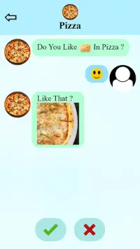 cuộc gọi giả và sms trò chơi pizza Screen Shot 1