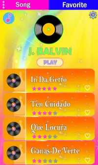 J Balvin piano tiles game Screen Shot 0