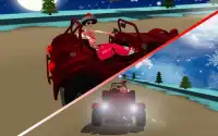 Coche de Navidad Stunt Racing - Santa Traffic Ride Screen Shot 4
