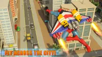 Volador Jetpack Crimen Ciudad Héroe Simulador Screen Shot 0