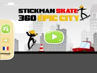 Stickman Skate : 360 Epic City Screen Shot 9