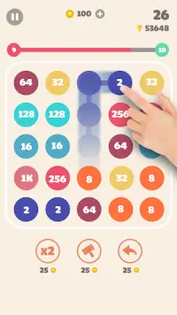 Pop n Pop: Connect Dots, Merge Numbers Screen Shot 0