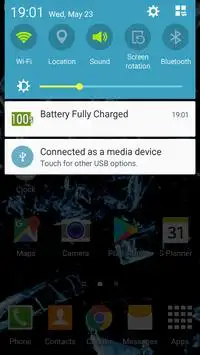 Battery Fully Charged Notification Screen Shot 1