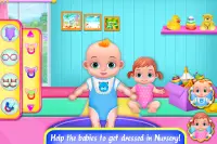 Niñera Daily Care Nursery-Twins Aseo de la vida Screen Shot 12