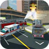 Fire Truck Rescue Ambulance - NY Fire Fighter