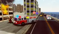 Bombeiro Truck: heróis Cidade Screen Shot 9