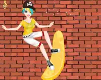 لعبة فتاة متزلج اللباس لألعاب البنات Screen Shot 0