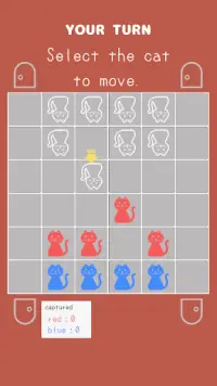 Cat and Cat  - 2 player Strategy Board Game - Screen Shot 1