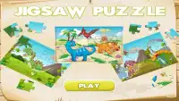Dinosaur Jigsaw Puzzle Free For Kids Screen Shot 0