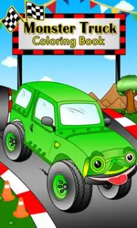 Monster Trucks Coloring Game Screen Shot 2