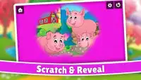 Farm Animals Color Scratch for kids & toddlers 🚜 Screen Shot 0