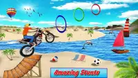 Beach Jumping Motocross 3D Traffic Racer Screen Shot 0