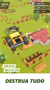 Grass mow.io - sobreviver Screen Shot 1
