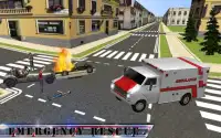 Stadt Krankenwagen Fahrt Simulation: frei Spiele Screen Shot 0