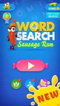 Word Search - Sausage Scapes Screen Shot 0