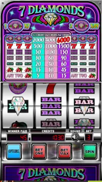 Seven Diamonds Deluxe : Vegas Slot Machines Games Screen Shot 2