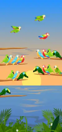 jeu de puzzle de tri d'oiseaux Screen Shot 3