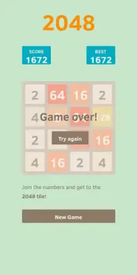 Game 2048 Screen Shot 3