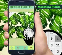 Monstera Color By Number-Plants Pixel Art Screen Shot 0