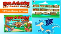 3rd Grade Dragon Kids Games Screen Shot 0