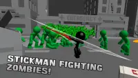Stickman Killing Zombie 3D Screen Shot 1